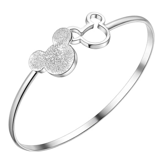 Bracelete Mickey Ajustável - Prata 925