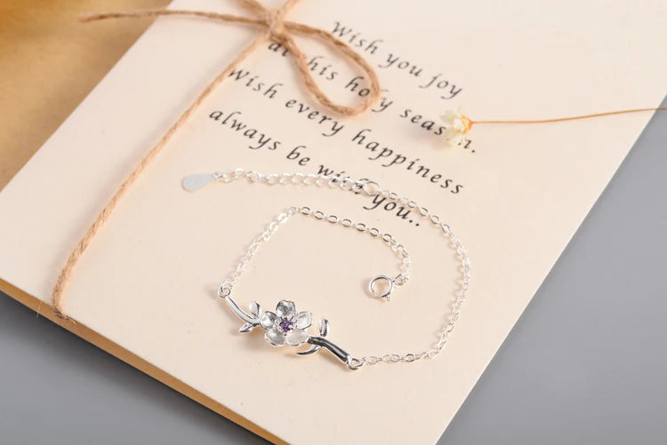 Pulseira Galhos de Cerejeira - Prata 925