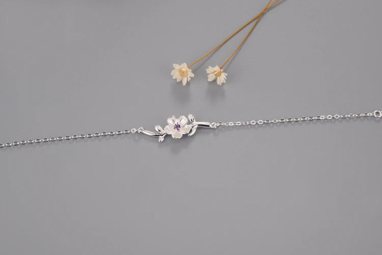 Pulseira Galhos de Cerejeira - Prata 925
