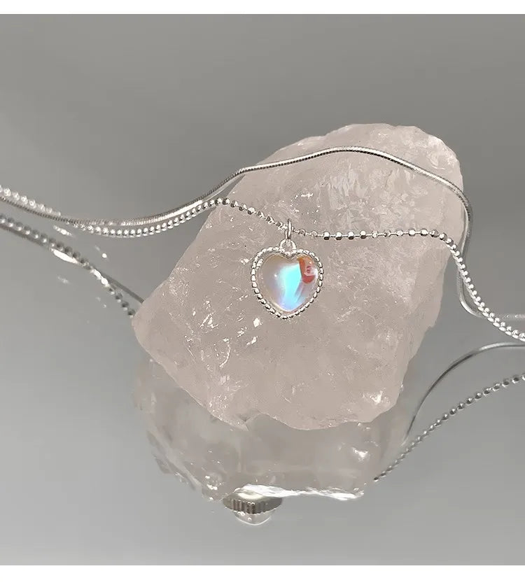 Colar com Pedra Opalina - Prata 925