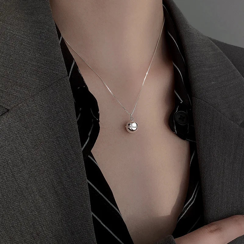 Colar Esfera Lisa - Prata 925